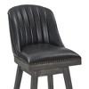 30" Journey Faux Leather Swivel Barstool with High-Density Foam - Armen Living - 4 of 4