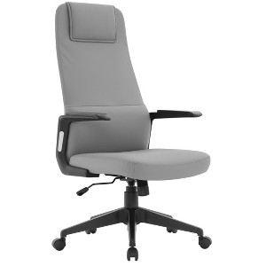 LeisureMod Nexa Ergonomic High-Back Office Chair – Adjustable Height, Swivel, Tilt & Padded Headrest - 1 of 4