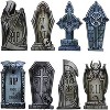 Joyfy 8Pcs Tombstone Halloween Yard Decoration 16.5in, Lightweight PVC Yard Signs for Halloween Party, Halloween Tombstone  Decoration Prop - 2 of 4