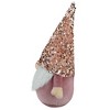 Northlight Sequined Hat Christmas Gnome Figure - 12" - Rose Gold and Pink - 3 of 4