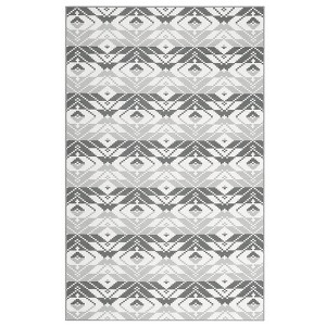 Modern Geometric Indoor Outdoor Area Rugs, Waterproof Washable Foldable Patio Rug, Stain Resistant Camping Rug Rv Mat for Picnic Backyard - 1 of 4