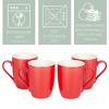 Elanze Designs Nuts About Christmas Crimson Red 10 ounce New Bone China Coffee Cup Mug - 3 of 4