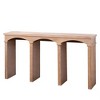 Gulches Rustic Archway Console Table - 60" Long, Decorative Arched Legs, Natural Wood Finish for Hallway, Living Room - 4 of 4