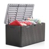 Aoodor 71 Gallon Outdoor Storage Deck Box, Waterproof All-Weather Resistant Patio Deck Storage Box Container - 2 of 4