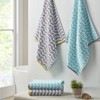 SEVOBAL Bath Towel and Washcloth Sets Cotton Jacquard Towel Set Lightweight Soft Absorbent for Bathroom Use, Gray, 13.78"*9.84"*6.69" - 4 of 4