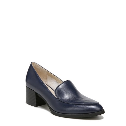 Lifestride Womens Devyn Heeled Loafers Navy 5.5 M : Target