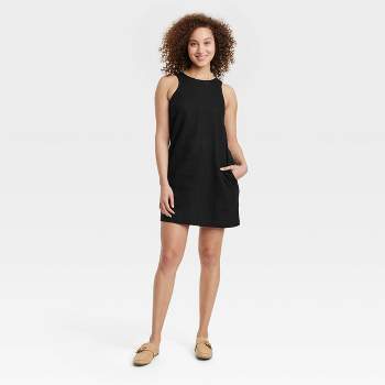 Women's Midi Perfect Slip Dress - A New Day™ Black 2x : Target