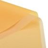 Unique Bargains Decorative DIY Craft Bouquet Gift Packaging Wrap Paper 22.4" x 22.4" 40 Sheets Coral Color Yellow - 4 of 4