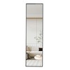 The 4st Generation Aluminum Alloy Metal Frame Wall Mounted Full Body Mirror, Bathroom Makeup Mirror, Bedroom, Decorative Mirror - 3 of 4
