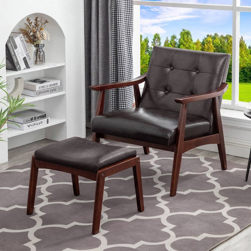 Breighton Home Take a Seat Natalie Accent Chair and Ottoman Set, 2 of 6