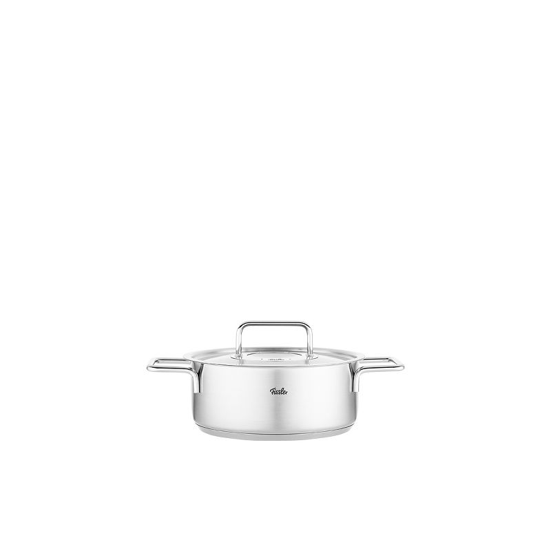 Fissler Pure Collection Stainless Steel Rondeau, 2.7 Quart with Metal Lid, 3 of 4