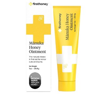 First Honey Wound Healing Ointment  | 100% Active Leptospermum | Fast Relief & Skin Repair | Manuka Honey from New Zealand | Scar Gel - (1 oz) - 1 of 4