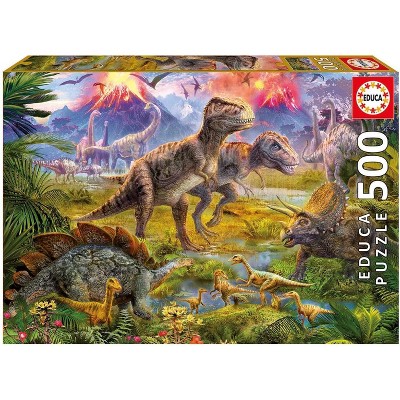 Educa Borras Dinosaur Gathering 500 Piece Jigsaw Puzzle