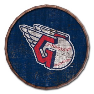 MLB Cleveland Guardians Cracked Color 24" Barrel Top - 1 of 3