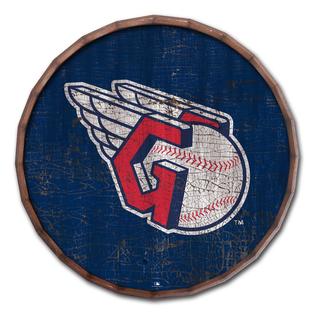 Photos - Wallpaper MLB Cleveland Guardians Cracked Color 24" Barrel Top