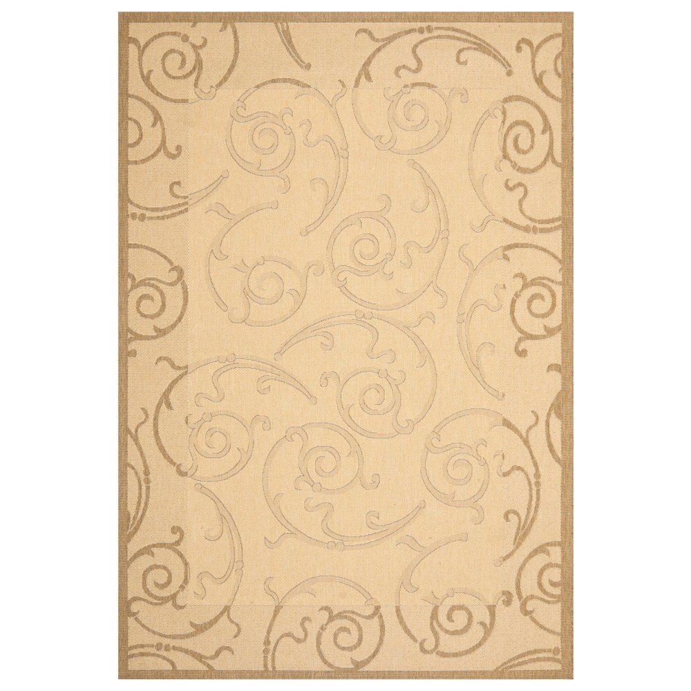 4'X5'7in Rectangle Pembrokeshire Outdoor Rug Natural/Brown - Safavieh