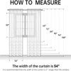 Topfinel Solid Color Grommet Sheer Curtain 2 Panels - 2 of 4
