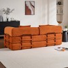 Whisen Convertible Sleeper Sofa Bed, Corduroy Folding Couch, Floor Sofa Lounge Couch with Pillow, Fixed-Shape Frame - 4 of 4