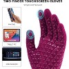 Zuppad 3 Pairs Winter Gloves for Women Men Touch Screen Elastic Knit Thermal Anti slip Gloves for Cold Weather - 3 of 4