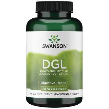 Swanson Herbal Supplements DGL Deglycyrrhizinated Licorice Root Extract 385 mg Chewable 180ct