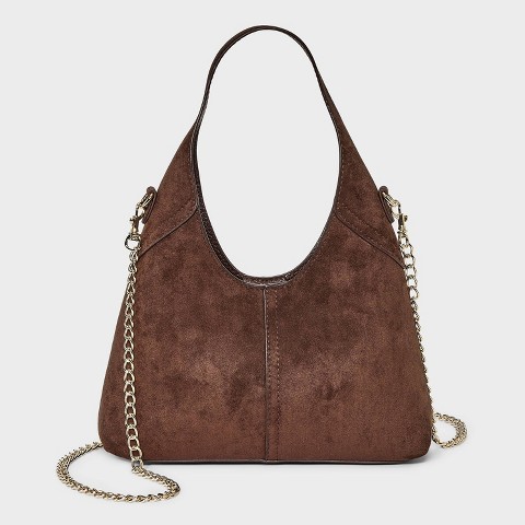 Сумка Universal Thread Mini Slouchy Chain Handbag, цвет: Коричневый