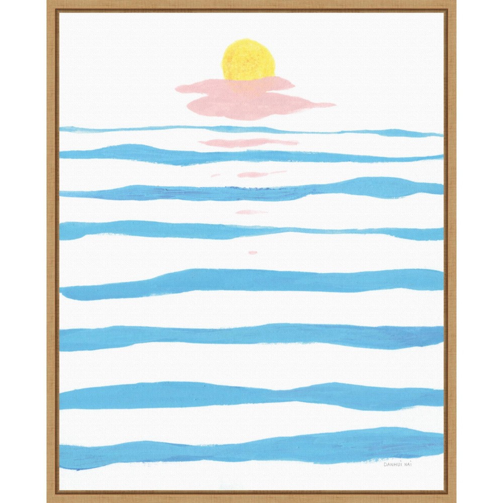 Photos - Other Decoration 16" x 20" Sunrise Across the Water by Danhui Nai Framed Wall Canvas - Amanti Art