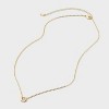 14K Gold Dipped Cubic Zirconia Round Heart Slider Necklace - A New Day™ Gold - 2 of 4