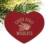 California State University Chico Wilcats Logo Heart Love Wood Christmas Tree Holiday Ornament - 2 of 3