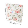 Unique Bargains Women's Snap Closure Cosmetic Bag White Green 1 Pc - 3 of 3