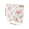 Unique Bargains Women's Snap Closure Cosmetic Bag White Green 1 Pc - image 3 of 3