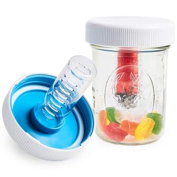 Ball 16oz 12pk Glass Wide Mouth Mason Jar With Lid And Band : Target
