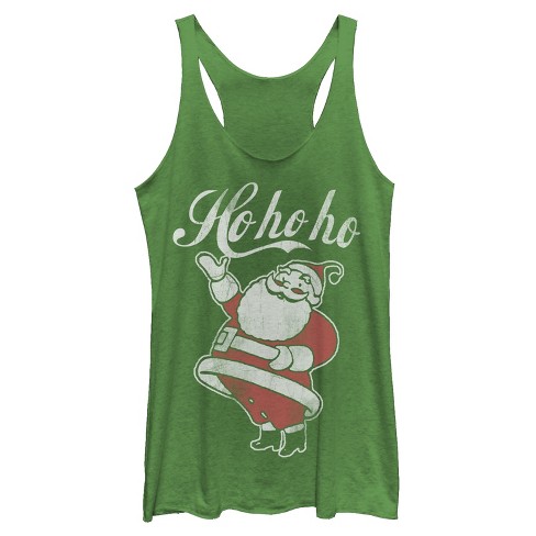 Women's Lost Gods Christmas Santa Classic Ho Ho Ho Racerback Tank