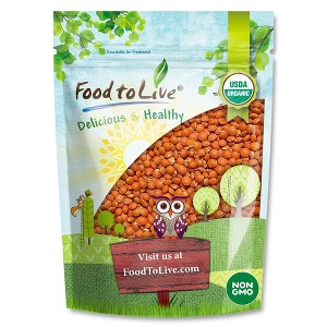 Organic Red Lentils (Football) - by Food To Live - 1 of 4