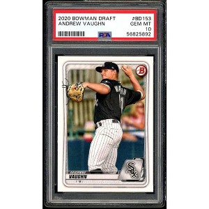 Andrew Vaughn Rookie Card 2020 Bowman Draft #BD-153 PSA 10 - 1 of 2