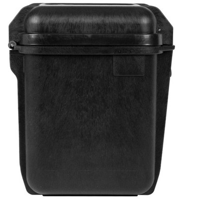 Black Polypropylene Weatherproof Hard Case with Customizable Foam