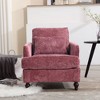 NicBex Couches for Living Room Modern Accent Chair Sofa Chenille Upholstered Single Couch with Solid Wood Frame for Bedroom, Reading - 2 of 4