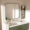 Rectangular Framed Tempered Glass Wall-Mounted Bathroom Vanity Mirror - 2 of 4