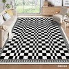 COZONY Washable Modern Abstract Checkered Low Pile Area Rug for Living Room Bedroom Dining Room - 4 of 4