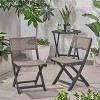 MAYEERTY BISTRO CHAIR Set of 2 Metal Frame Compact Design for Cafe Bistro Outdoor Indoor - 2 of 4