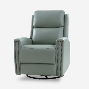 Hilario Fall 30.31 Wide Genuine Leather Swivel Rocker Recliner Deal of the day| ART OF LIVING DESIGNS - 1 of 4