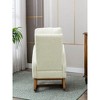 27.1"Nursery Rocking Accent Chair with High Back - 4 of 4