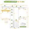 Aheaplus 96'' Wide Heavy-duty Closet Organizer System with Drawers and Tower Kit - 3 of 4
