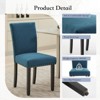 Dining Chairs Set of 2 Upholstered Parsons Dining Chairs with Nailhead Trim and Solid Wood Legs - 4 of 4