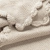 Makemake Organics Organic Cotton Scalloped Baby Blanket - Beige - 4 of 4