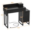 Aheaplus Vanity Desk with 4 Storage Drawers, Modern Makeup Vanity Table with Charging Station - 2 of 4