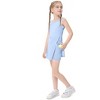 Little Girls Golf Tennis Sports Round Neck Sleeveless Athletic Active Dress with Safety Inner Pockets Shorts - 2 of 3