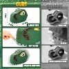Skirfy 67PCS Dinosaur Toys for Kids, Realistic Dino Figures Set with Eggs&Trees&Fence Playset, Great Gift for Toddler Boys & Girls, Dark green - 2 of 4