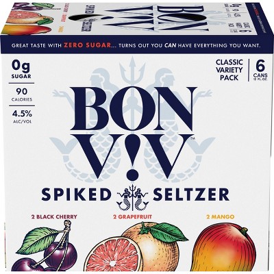 Bon & Viv Spiked Seltzer Classic Variety Pack - 6pk/12 fl oz Cans