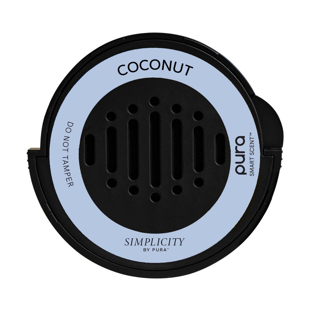 Simplicity by Pura Coconut Car Fragrance Refill: Scent, Vehicle Aroma Diffuser-Compatible