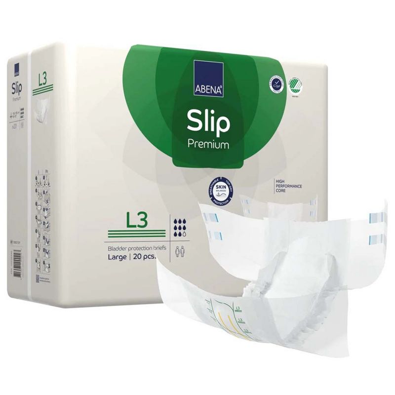 Abena Slip Premium L3 Adult Incontinence Brief L Heavy Absorbency 1000021291, 40 Ct, 1 of 6